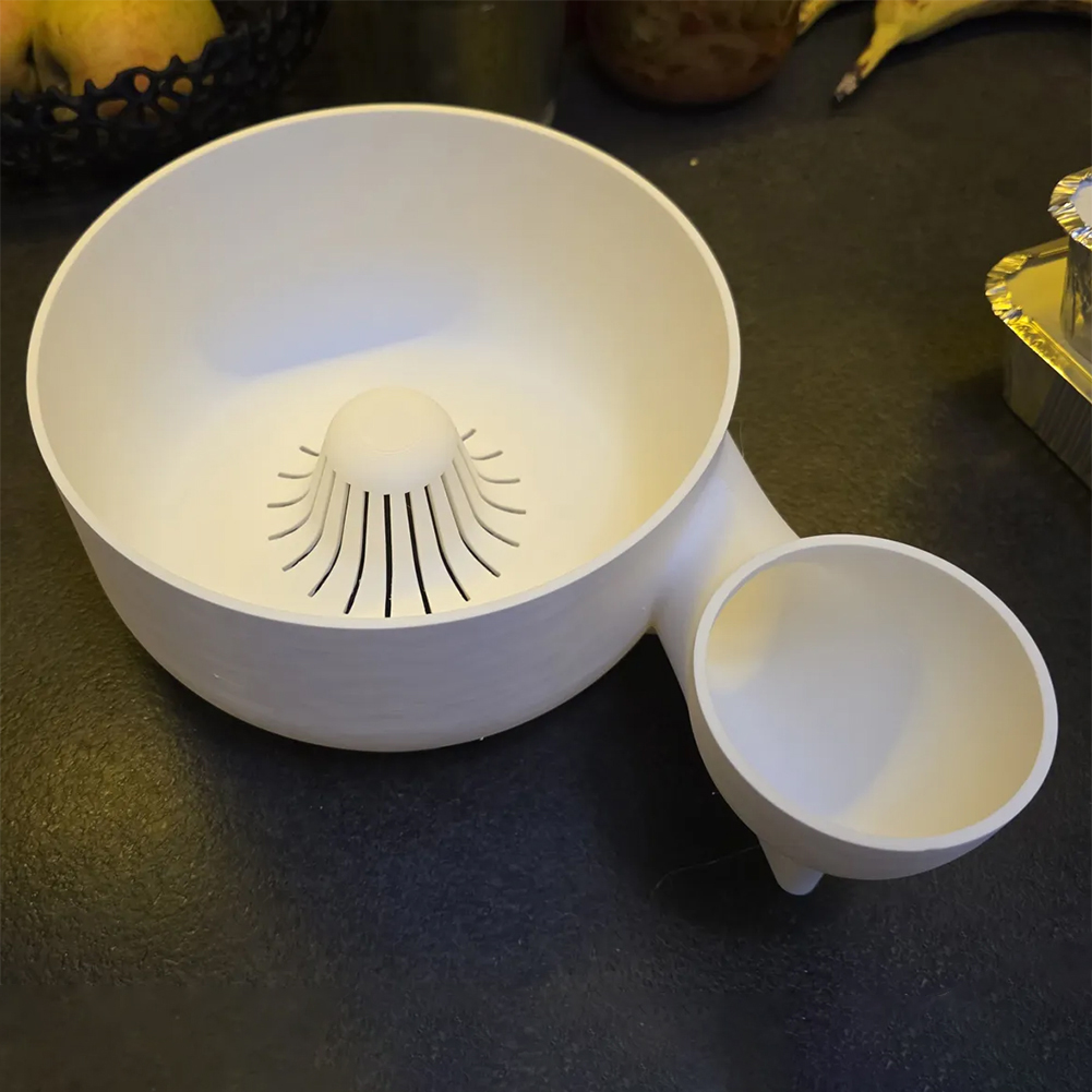 ポータブル果物洗浄ボウル野菜洗浄機 3D 印刷食品洗浄スピナー自動洗浄機キッチン排水用