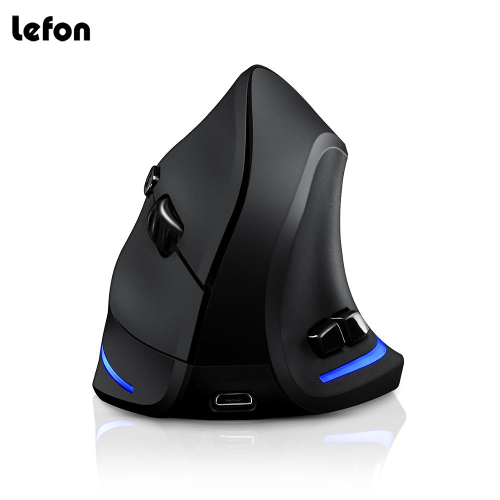 Lefon F35 ワイヤレスマウス垂直充電式人間工学マウス 2400 DPI 光学式ゲーミングマウスゲーマーコンピュータラップトップ PC Mac IOS