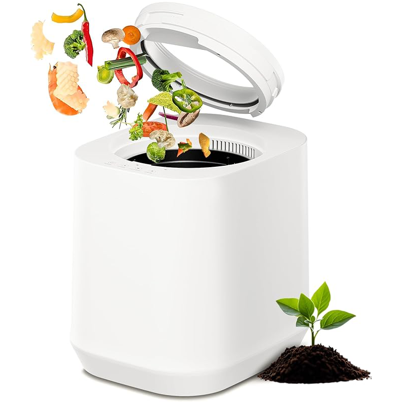高品質の新着2025新しいバッチ電気屋外電源食品廃棄物ディスポーザー/コンポスター処理時間表示付き