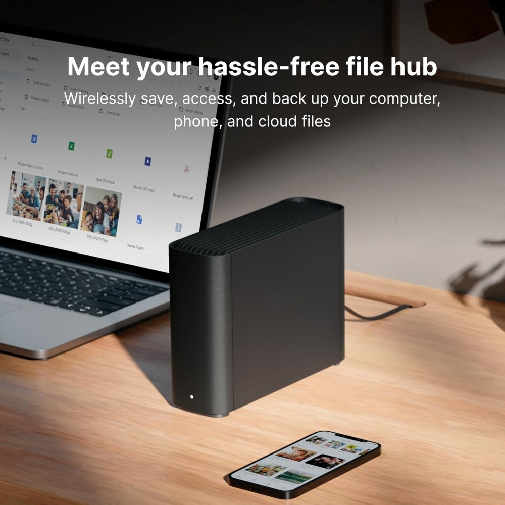 パーソナルクラウドストレージデバイス 4TB ワイヤレス外付けハードドライブ家庭用ポータブル NAS ファイルサーバー