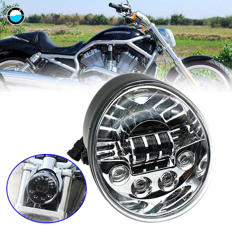 V-ROD オートバイ LED ヘッドライト用アクセサリー V ロッド VROD VRSCA ヘッドライト VRSC 用アルミニウム ブラック ヘッドライト。