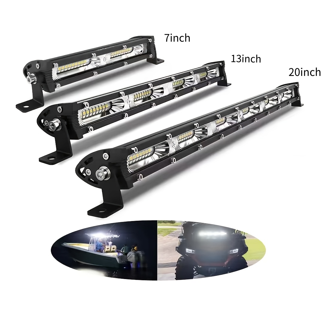 スリム LED ライトバー単列 LED 作業照明ルーフバンパーランプオフロード 4x4 トラック SUV