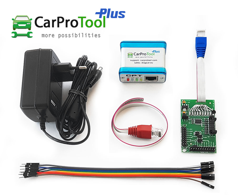 オリジナル CARPROTOOL CPT プログラマー エアバッグ SRS モジュール サービス クラッシュ データ修復ツール 読み取り書き込みルネサ インフィニオン ST フリースケール チップ