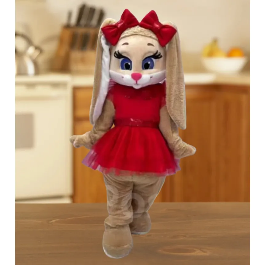 ディズニー レッドドレス バニー ウサギ マスコット コスチューム 大人用 誕生日 結婚式 衣装 ハロウィン クリスマス 大人 ファンシー パーティー