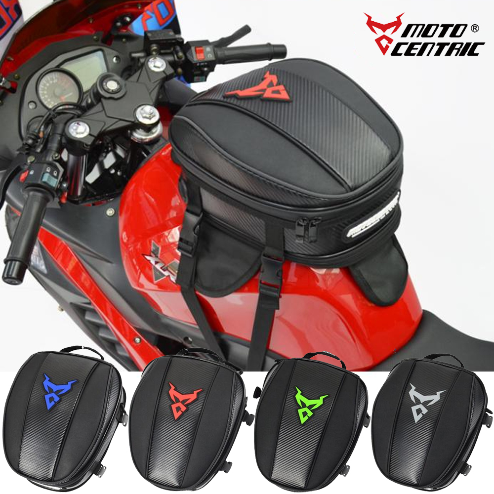 多機能オートバイのタンクバッグモトクロステールバッグモトセントリックヘルメットバッグマグネット燃料油バッグ炭素繊維オックスフォード布