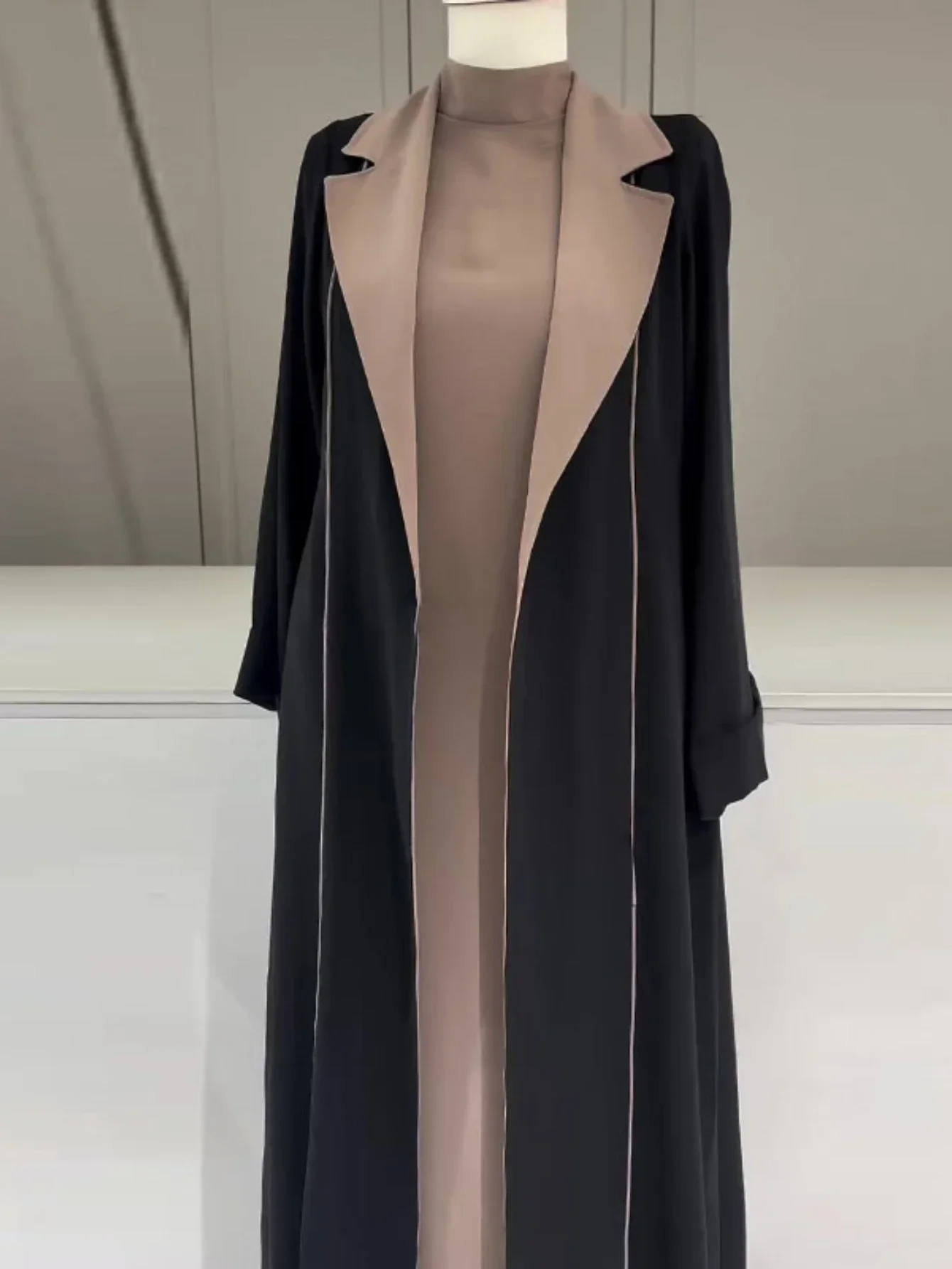 イードイスラム教徒アバヤ女性のためのカーディガンドレスジャケット Jalabiya カフタンイスラム Vestidos アラブロングローブラマダンモロッコドバイアバヤ