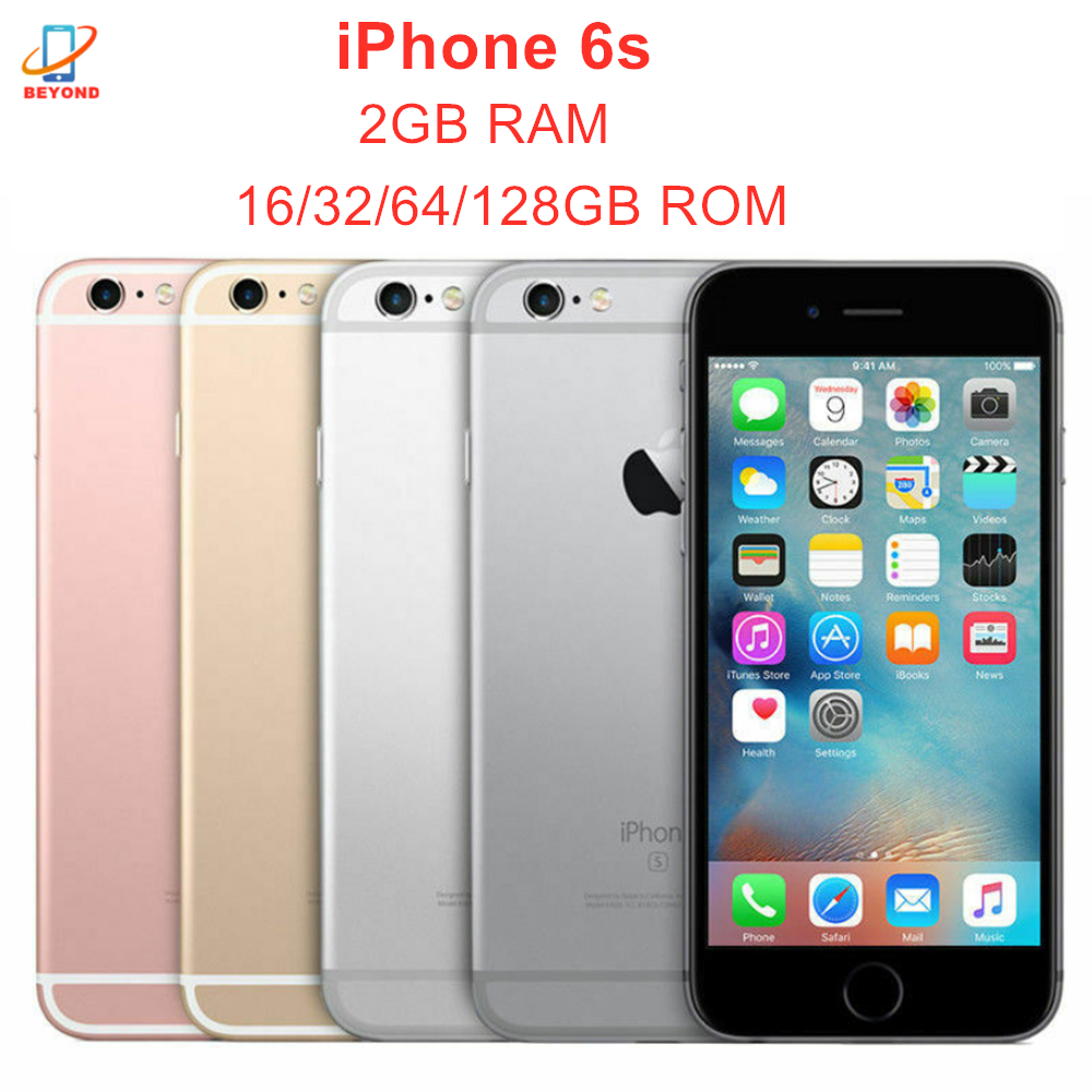 Apple iPhone 6s 16GB 32GB 64GB 128GB 2GB RAM 4.7インチ IPS LCD 4G LTE デュアルコア IOS A9 12MP