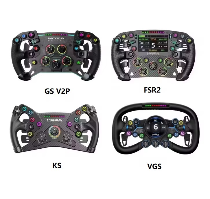 MOZA Racing KS/FSR2/VGS/GS V2 ステアリングホイール、PC レーシングゲーム用ユニバーサルシミュレーターゲームアクセサリー