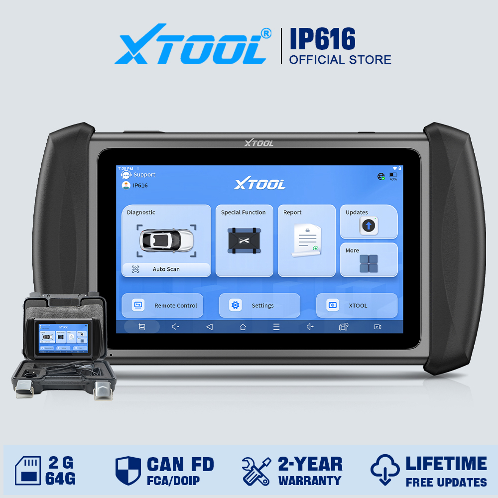 XTOOL InPlus IP616 全システム車診断ツール自動車スキャナ 34 リセット内蔵 FCA 全機能生涯無料アップデート