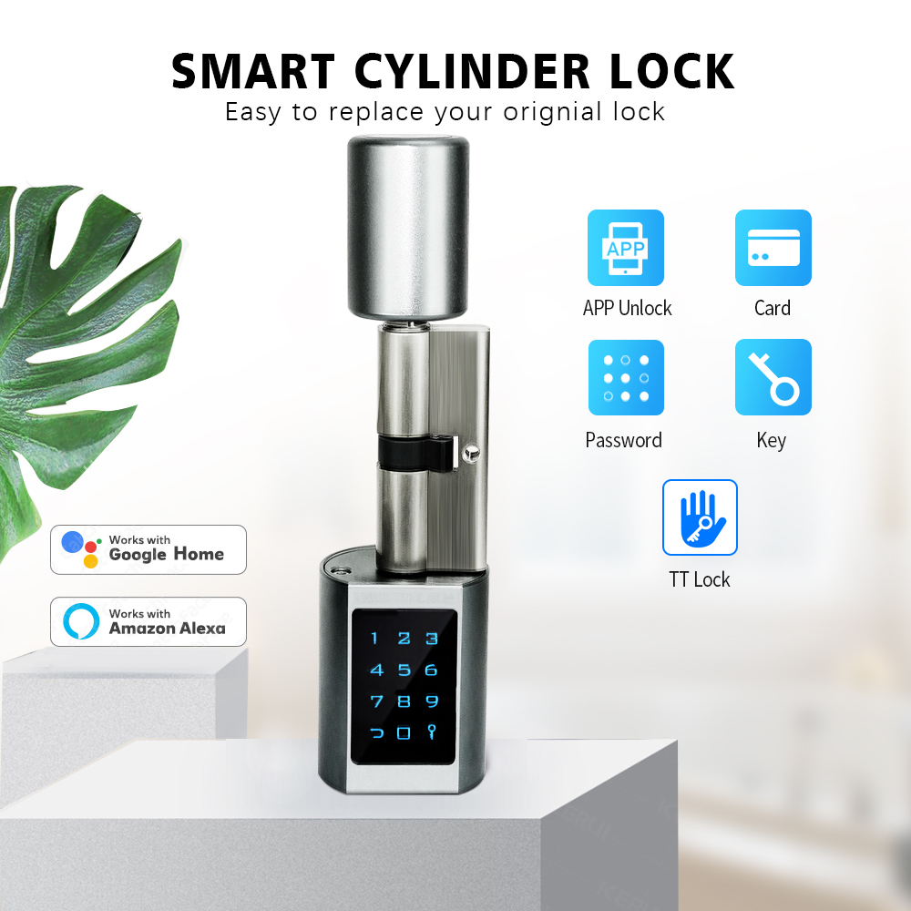 TTLock 新モデルアプリ Wifi ロックデジタルコード RFID カード Bluetooh リモコンシリンダースマートドアロックホームアパート Airbnb