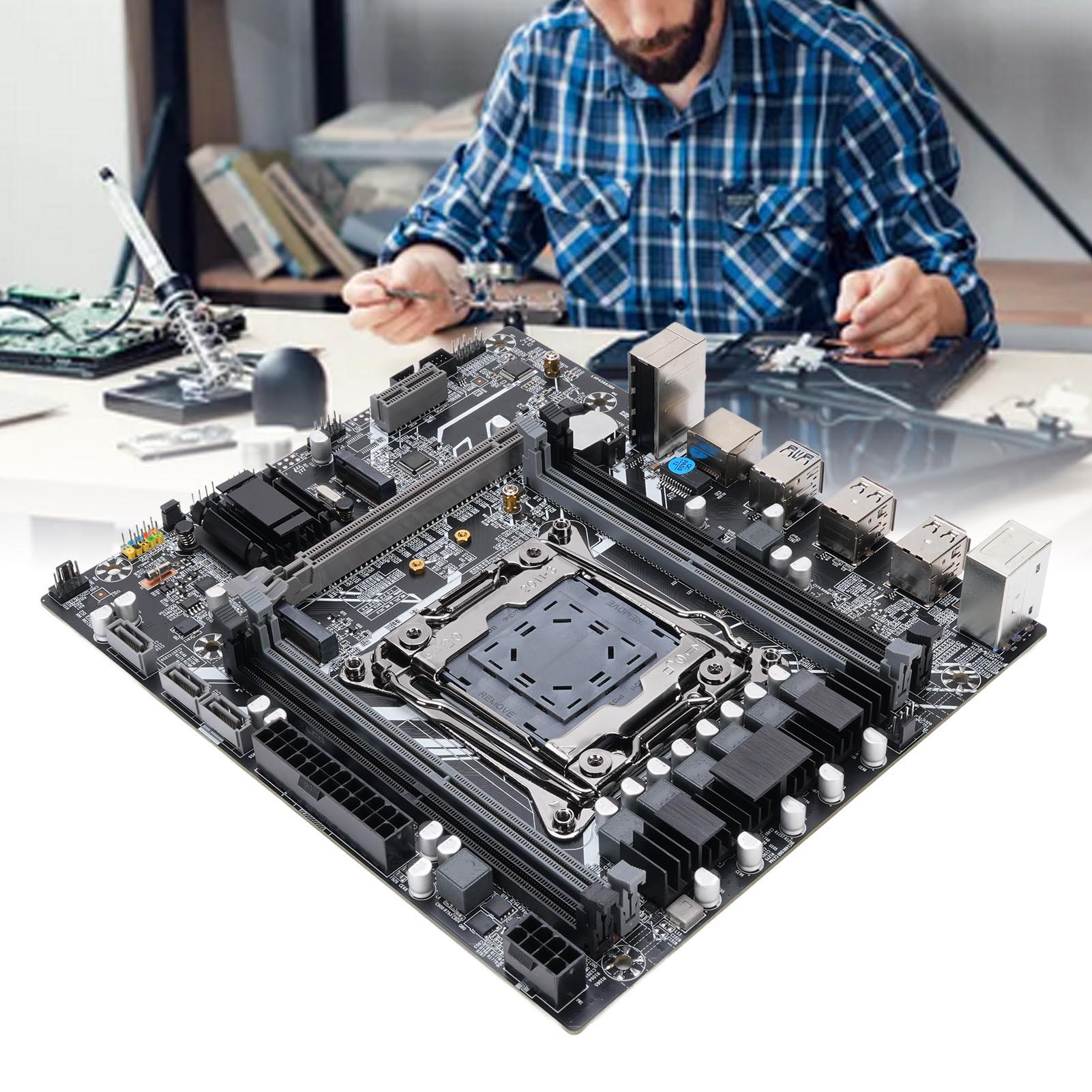 X99 ゲーミングマザーボード LGA 2011-3 コンピュータマザーボード 4 チャンネル DDR4 128GB M.2 Nvme NGFF シリアル ATA 3.0 6Gb/s PCI E ギガビット