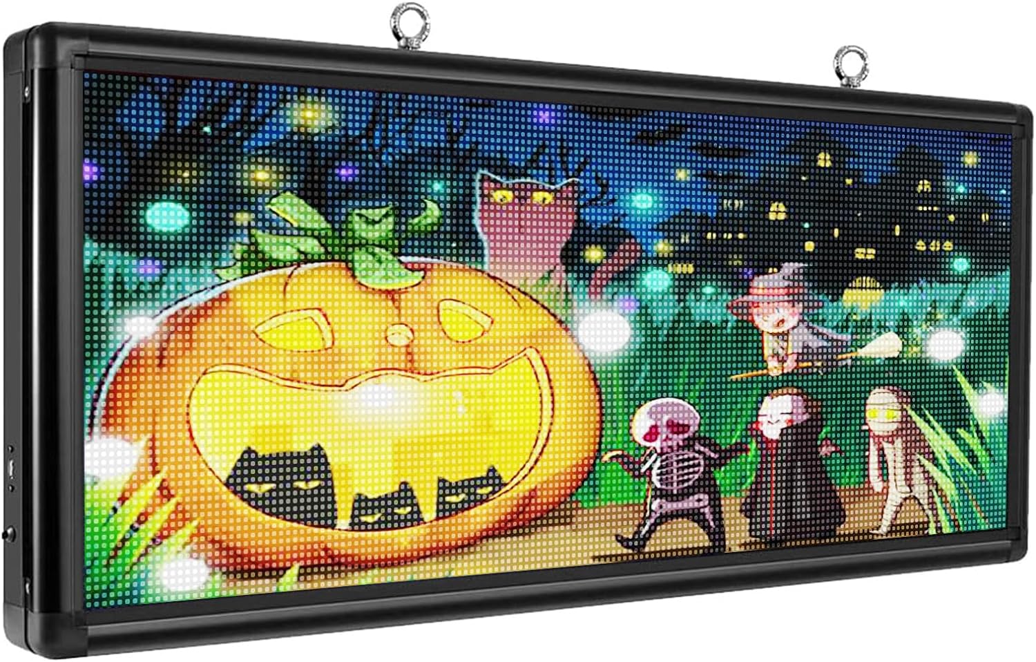 P6 1030X450mm 屋外フルカラー LED ディスプレイスクロールテキスト LED スクリーン USB プログラマブルショップ広告 LED マトリックス看板