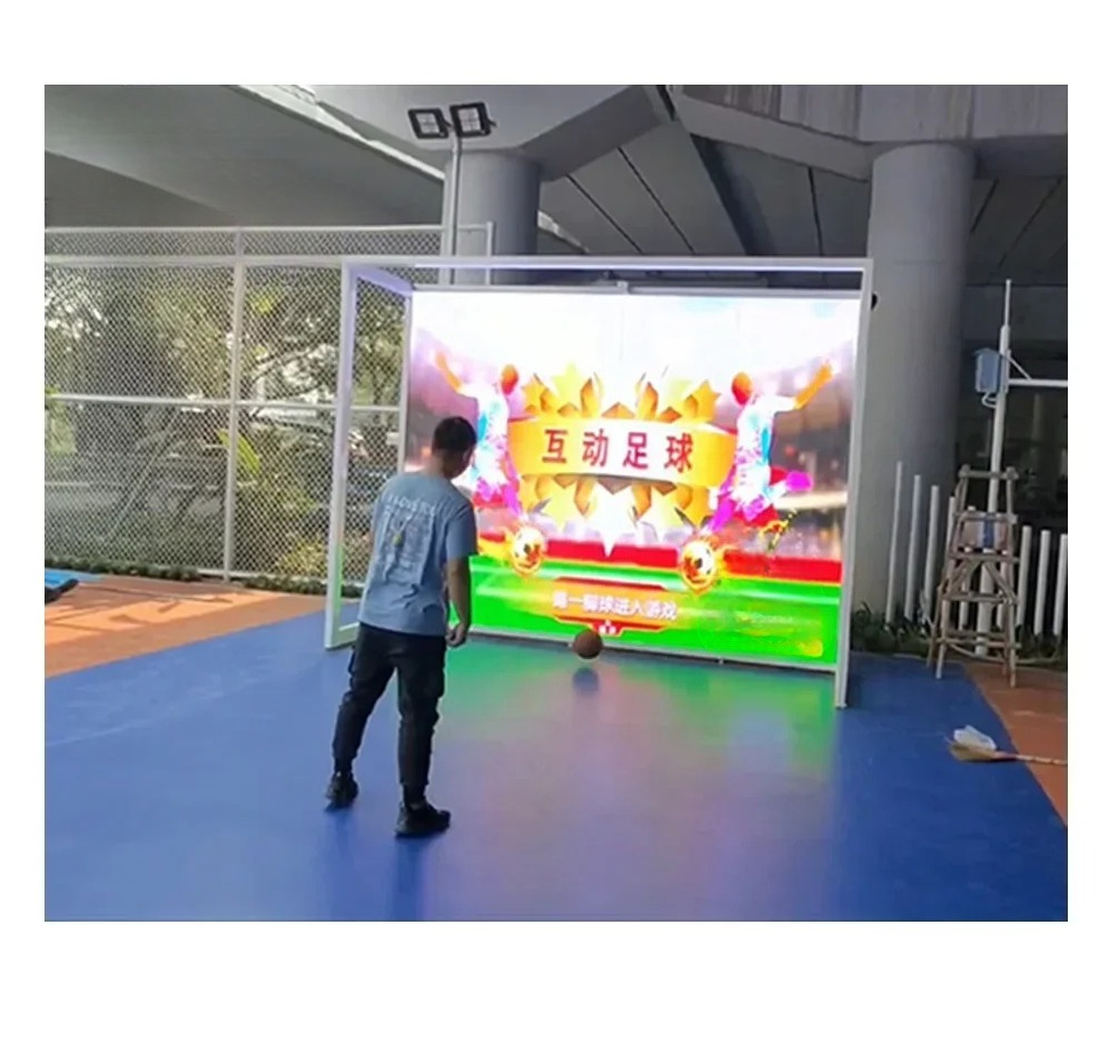インタラクティブ ゲーム サッカー ゴール トレーナー Kinect スポーツ ドリブルアップ サッカー ゲーム フロア プロジェクション AR インタラクティブ サッカー シミュレーター