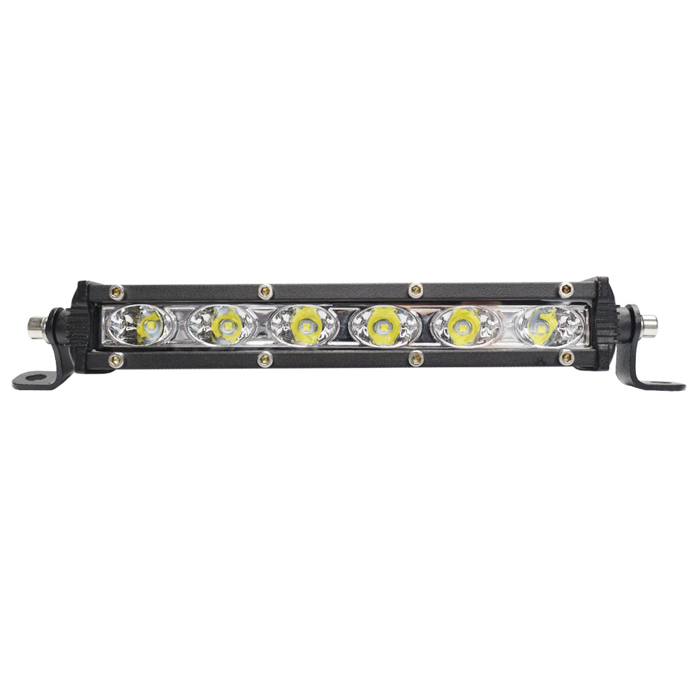 7 インチ LED ライトバー車オフロード使用モトワークランプ 30 ワットスリム単列スポットミニトラック自動車 12V 24V