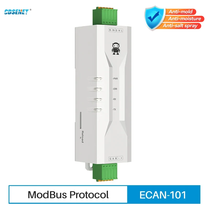 CAN からシリアル プロトコル RS485 CANBUS コンバータ CDSENET ECAN-101 Modbus 全端末インターフェイス フレーム フォーマット AT コマンド ボー レート