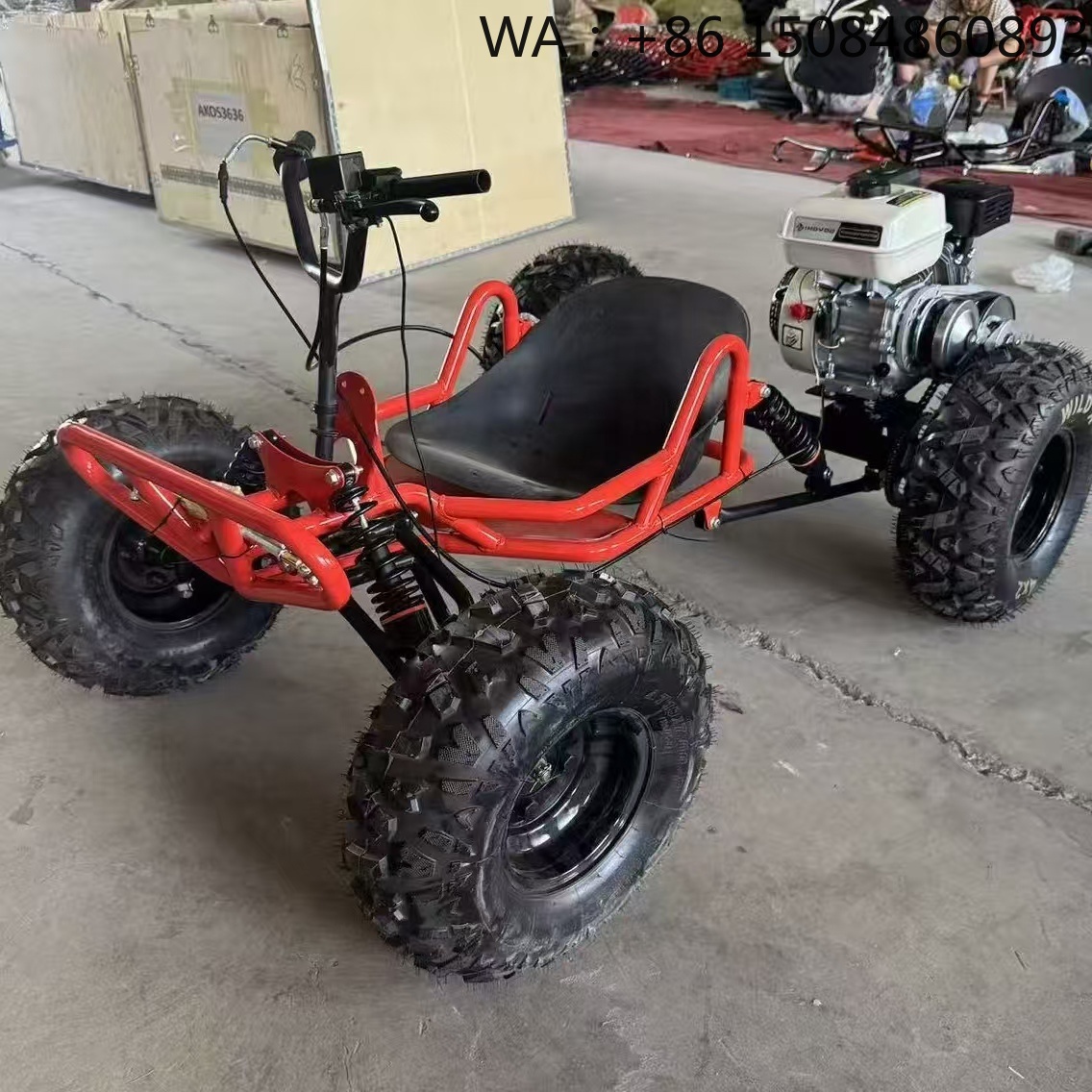 全地形ビーチスクーターカート、212cc 4ストロークパワーコンポーネント200kg負荷、屋外ドリフトレーシングスポーツ用10インチの厚さのタイヤ