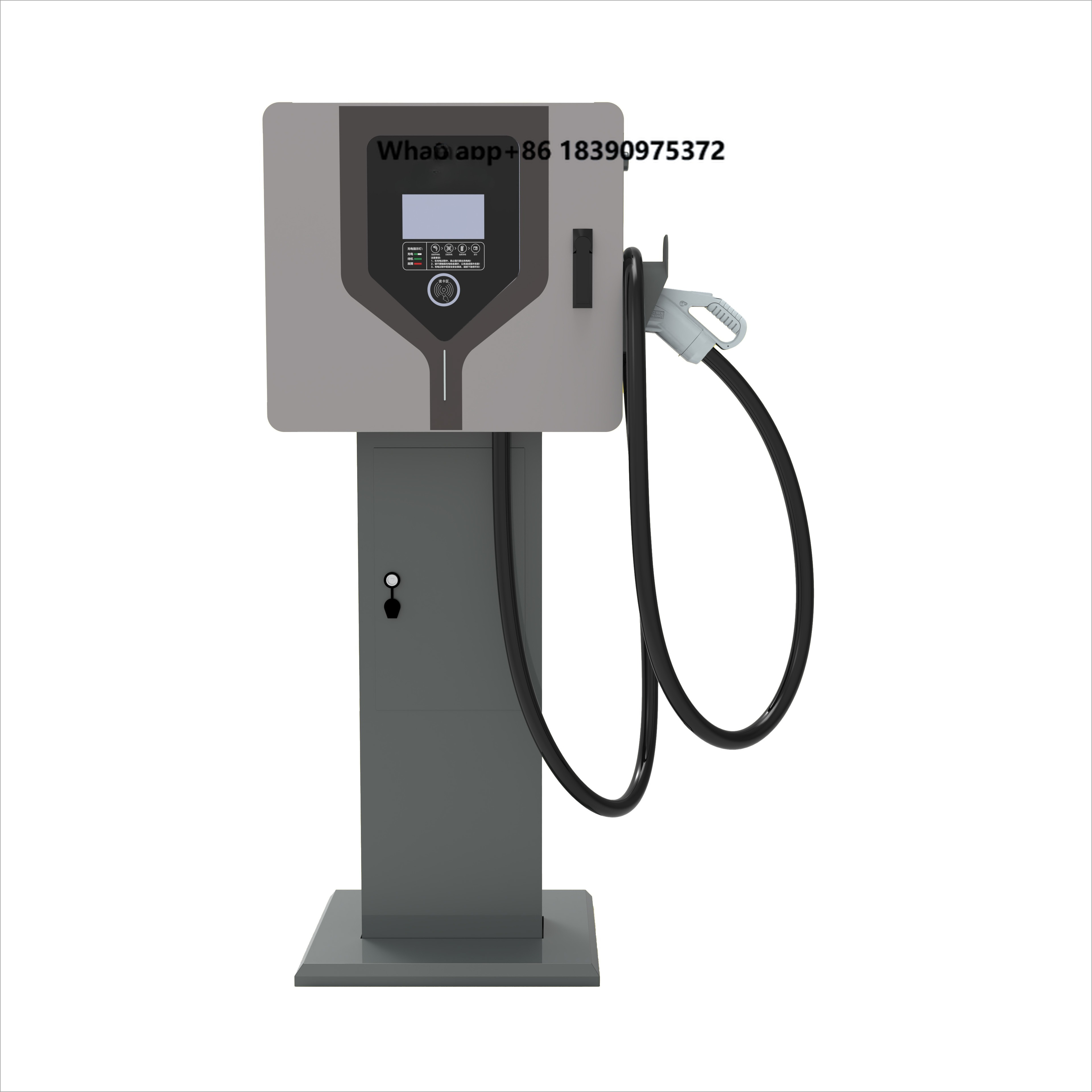 Hipech DC 高速 EV 充電器 40kW コンパクトフロアスタンド CCS2 GB/T ハイパワー安定した充電ソリューション IP55 保護 RFID 支払い