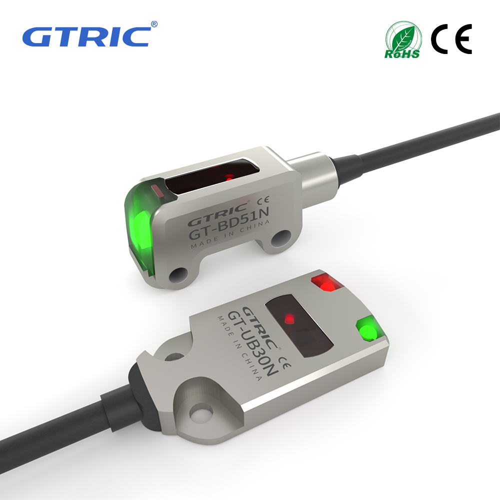 GTRIC 光電センサースイッチ ミニ超薄型拡散反射 IP67 ステンレス鋼耐食性 12-24V DC NPN PNP