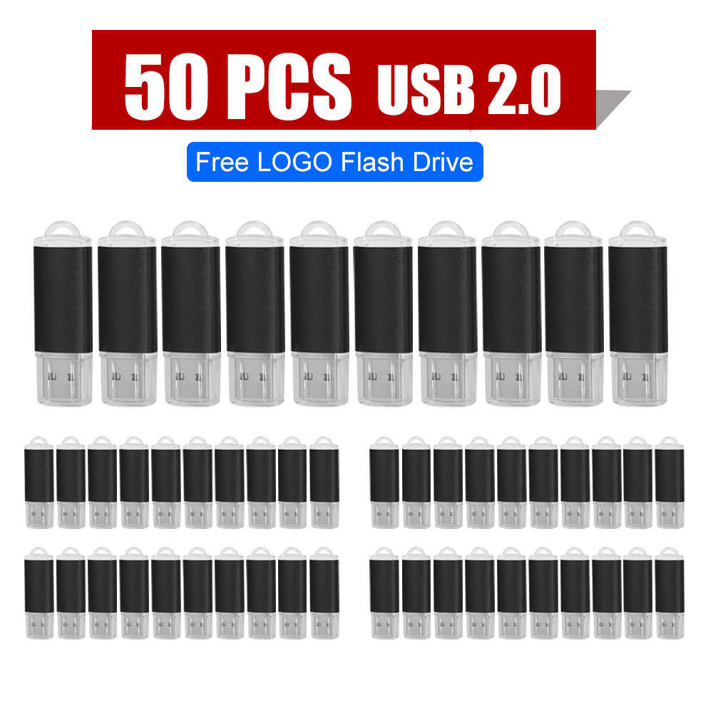 50 ピース/ロット USB フラッシュドライブ無料カスタムロゴ 2.0 4 ギガバイト 8 ギガバイト 16 ギガバイトメモリスティックペンドライブ 32 ギガバイト 64 ギガバイト 128 ギガバイト USB スティックフラッシュディスク