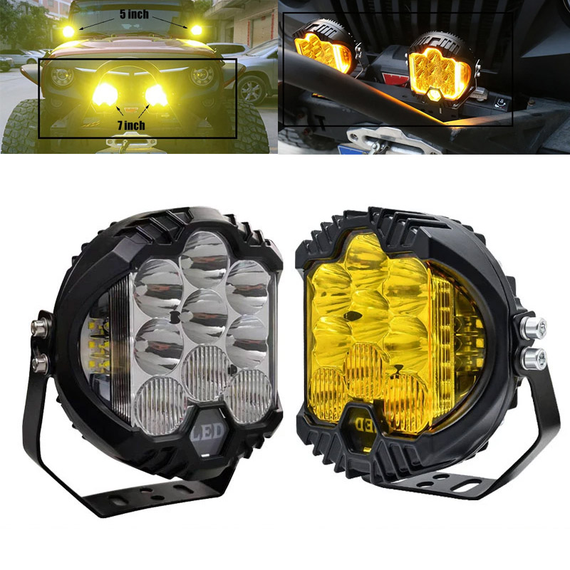 自動車 LED スポーツワークランプ Lada オフロード 4X4 車両補助ライト LED 7 インチコンボドライビングランプヘッドランプ