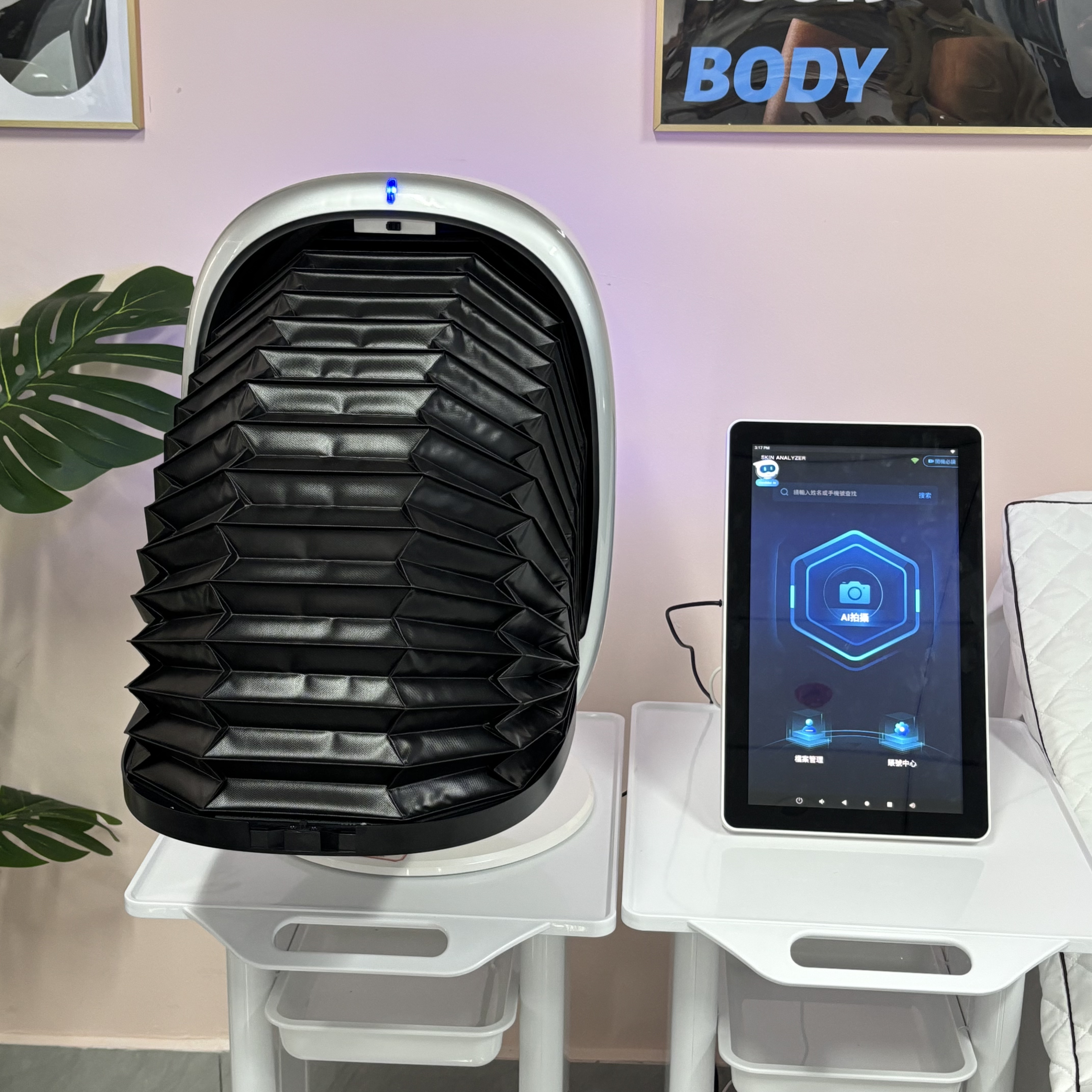 皮膚の健康検出器 3D インテリジェンスディープフェイシャル分析デジタルスキンアナライザーポータブル皮膚テストアナラ​​イザーマシン
