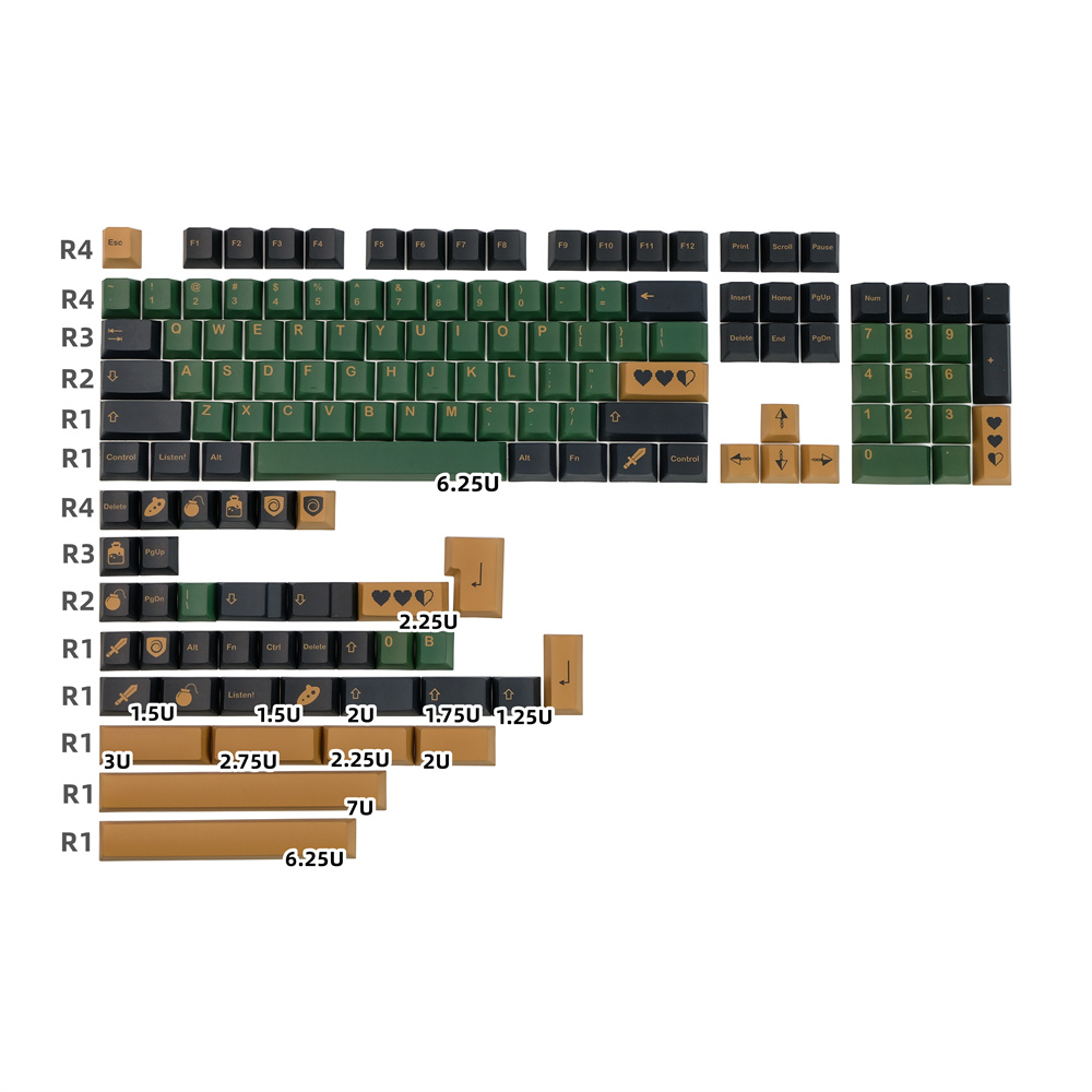 GMK クローンヒーローキーキャップチェリープロファイル 142 キー ISO 入力 ANSI レイアウト 1.25U 1.5U 1.75U 2U 2.25U シフトメカニカルキーボード