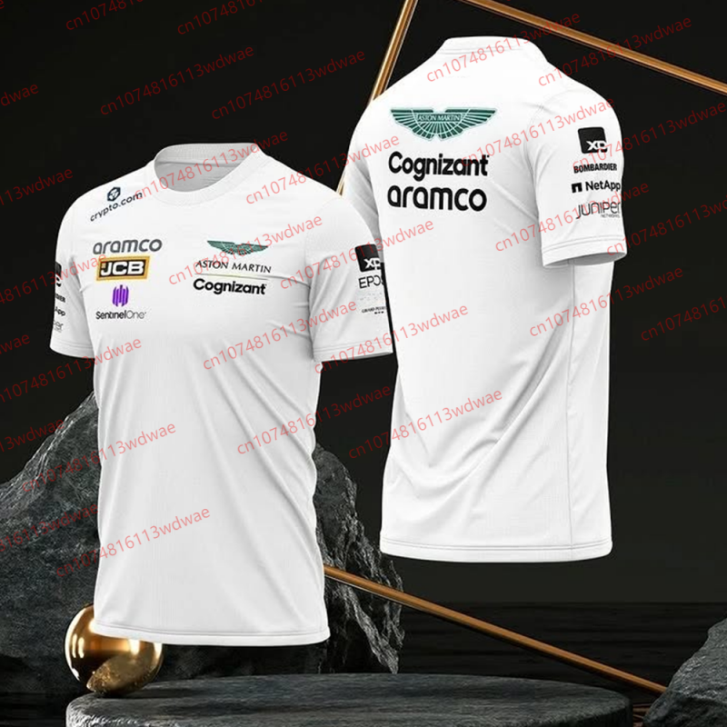 アストンマーティン 2026 Tシャツ フェルナンド アロンソ No. 14 Tシャツ スペイン レーサー チーム レーシング スーツ 速乾性 ジャージ ヴィンテージ