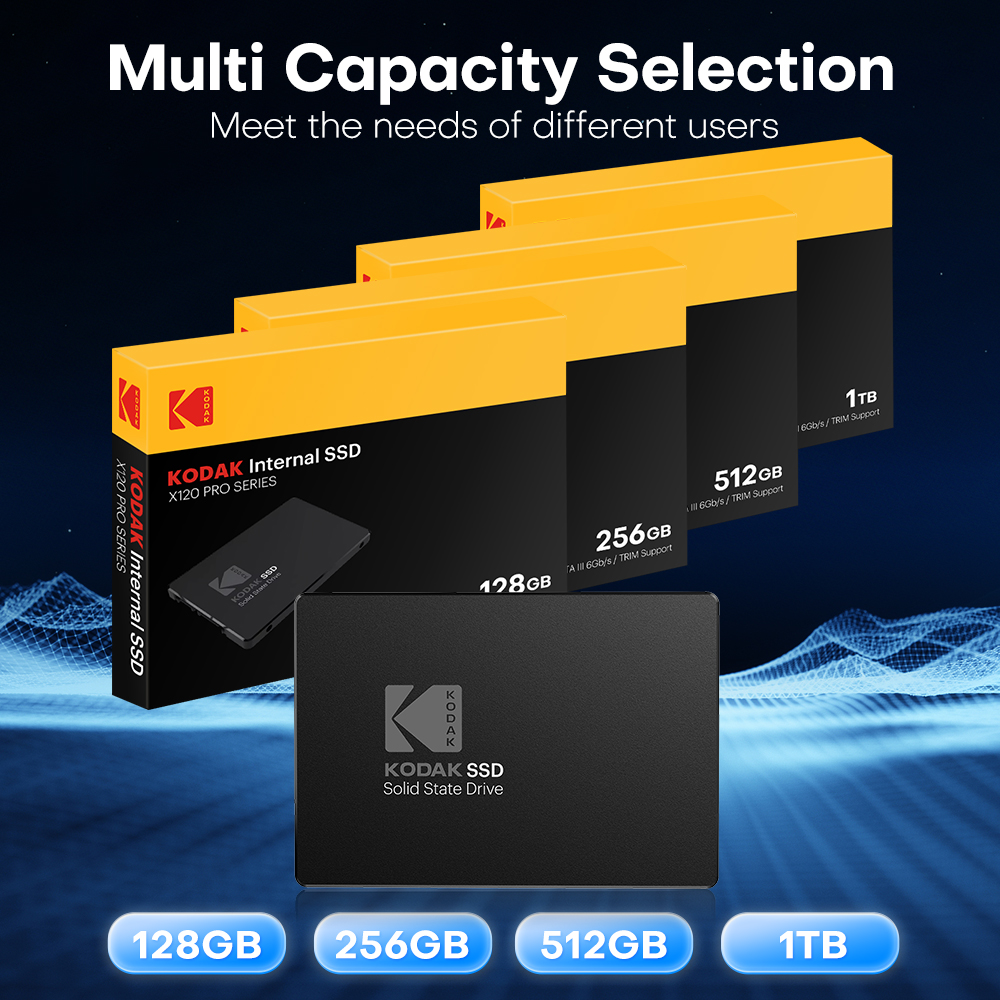KODAK X120 Pro SSD 1TB 2.5 ''SATA III 内蔵ソリッドステートドライブ高速ラップトップデスクトップ PC 512GB 256GB 128GB