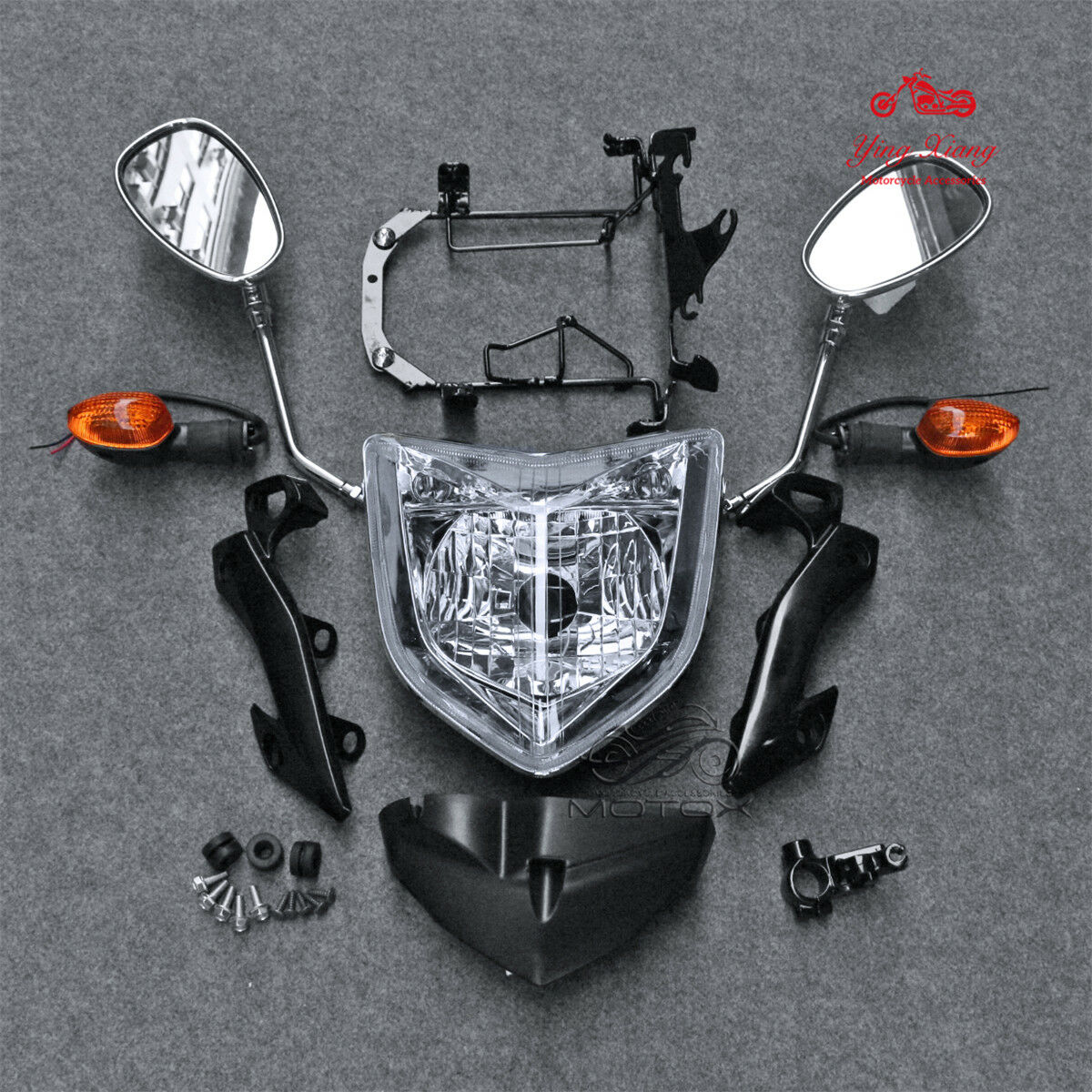 2006 - 2015 ヤマハ FZ1 N FZ1N ヘッドライトセットターンシグナルライトミラーブラケット計器 FZ-1 2007 2008 2009 2010 2011 に適合