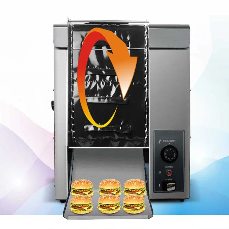 1600 ワットハンバーガーメーカー自動垂直ハイエンドチェーン多機能ベーキングチャーターパンマシンデコ同じモデル