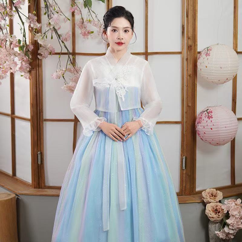 2026 エレガントな女性の韓服韓国の伝統的な服延吉旅行写真スーツフェスティバルステージダンスドレス韓服女性