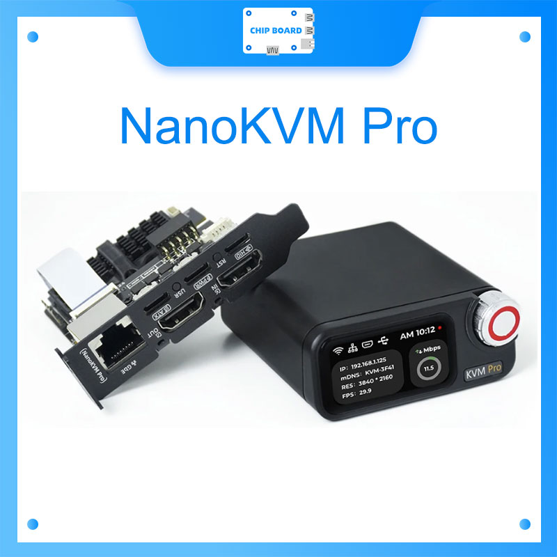 Sipeed NanoKVM-Pro は、ギガビット イーサネット、WiFi 6、パワー オーバー イーサネット経由で 4K リモート サーバーと NAS 管理を可能にします