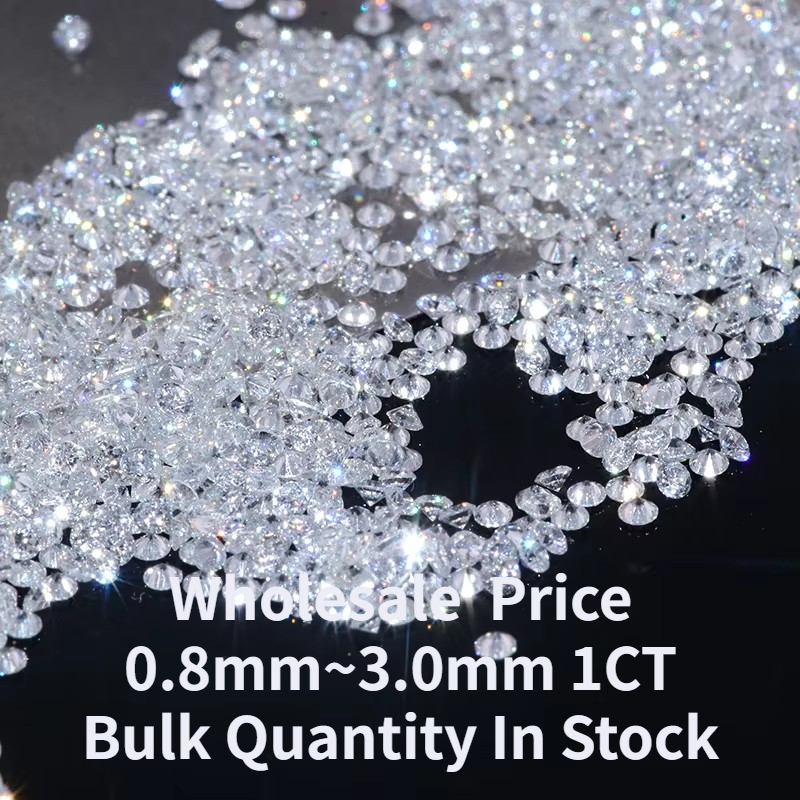 1CT 0.8mm-3.0mm メレーラボグロウンダイヤモンド DEF VVS-VS ルースラボラトリーダイヤモンド卸売