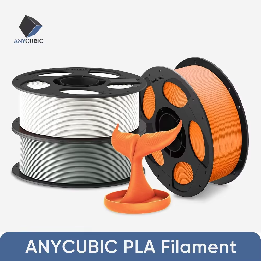 2 キロ ANYCUBIC PLA フィラメント 1.75 ミリメートル 1 キロ/ロール 3D プリンタ用 Kobra シリーズきちんとしたスプール気泡絡みなしスムーズに印刷環境に優しい