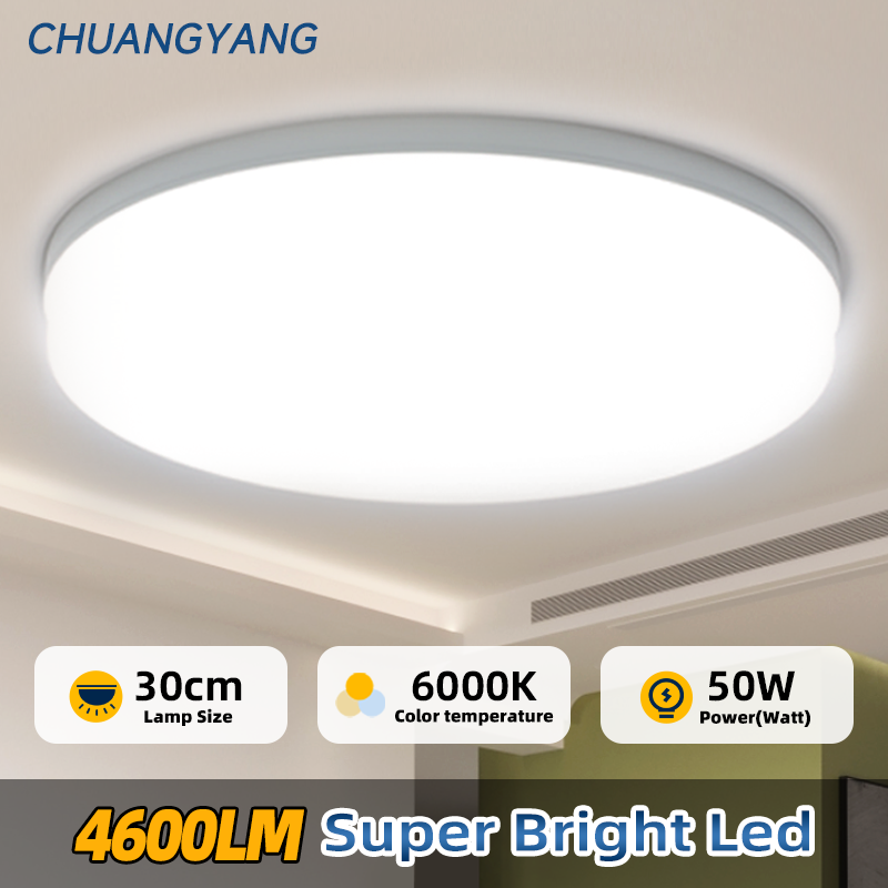 CHUANGYANG 高輝度ラウンド Led シーリングランプ AC85-265V ホーム照明器具コールドホワイト表面 Led シーリングライトモダン