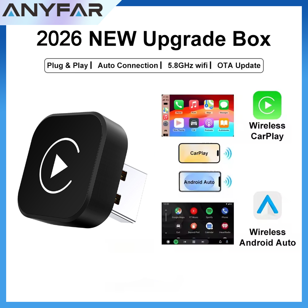 2026 ワイヤレス CarPlay アダプター 2-in-1 Carplay 用有線 - ワイヤレス ドングル