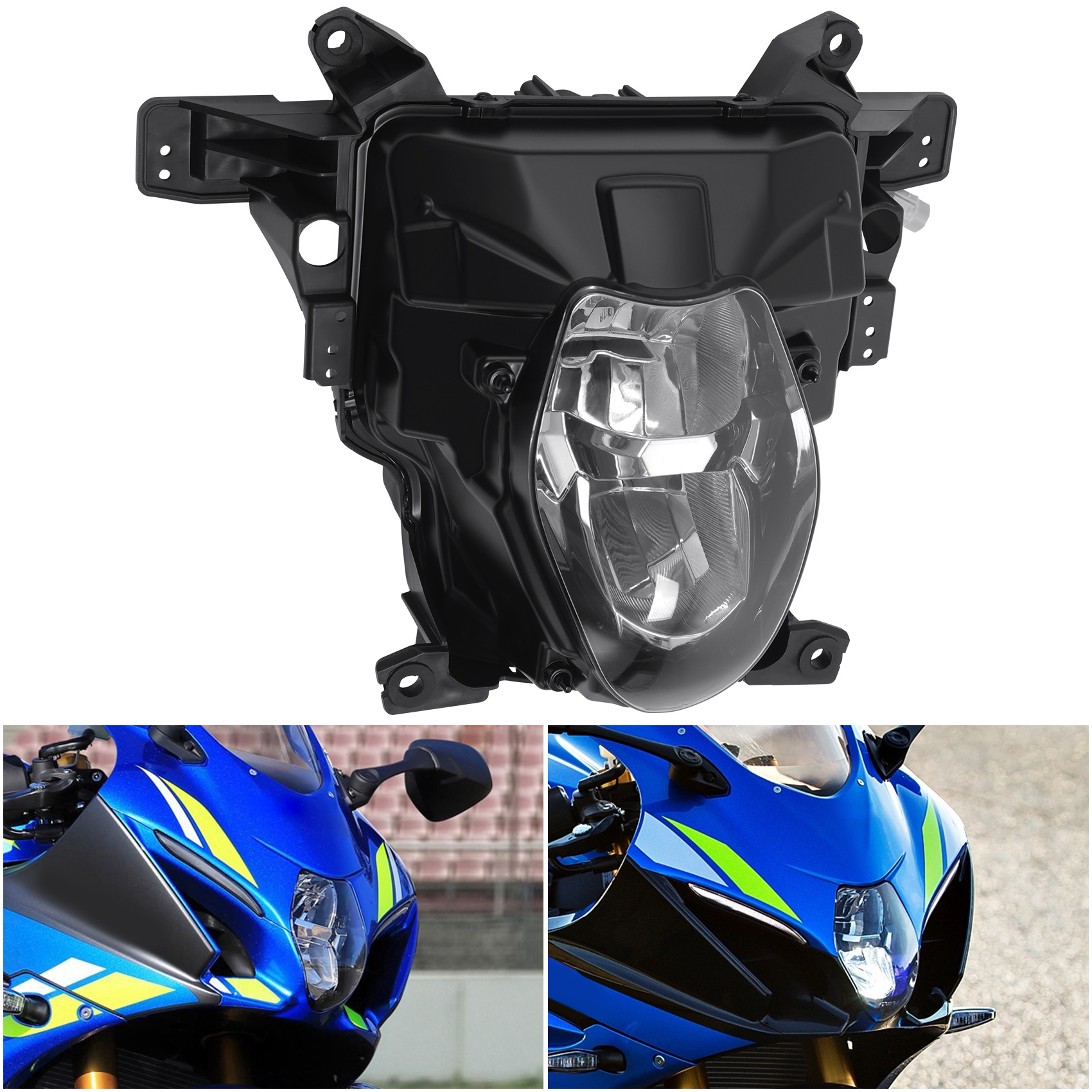 フロントヘッドライトライトランプアセンブリスズキ GSXR1000 2017-2024 2022 2023 オートバイ