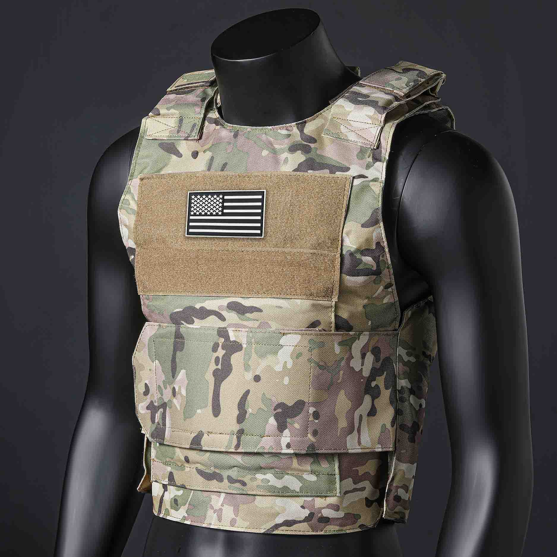 (アメリカ国旗の贈り物) クイックデタッチメントトレーニングアウトドアベスト荒野冒険装備トレーニング服ブラックイーグルベスト