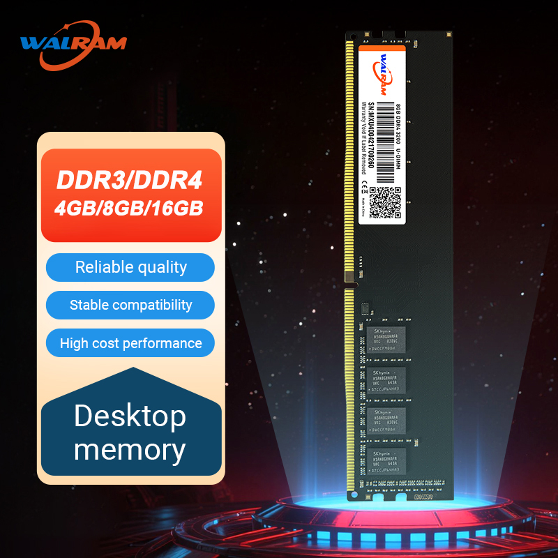 Walram メモリ RAM DDR4 16GB デスクトップ RAM DDR3 8GB 4GB 1600MHz 1333MHz DDR4 3200MHz 2666MHz 1.2V UDIMM コンピュータ内蔵メモリ