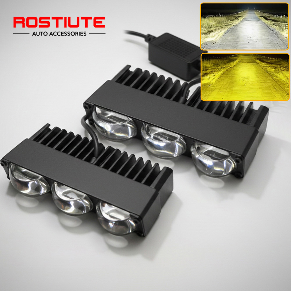 5D レンズ高ロービーム LED スポットライトグリル車 Led ライトバー 12V-80V 補助フォグランプ車両 4X4 オフロードオートバイ