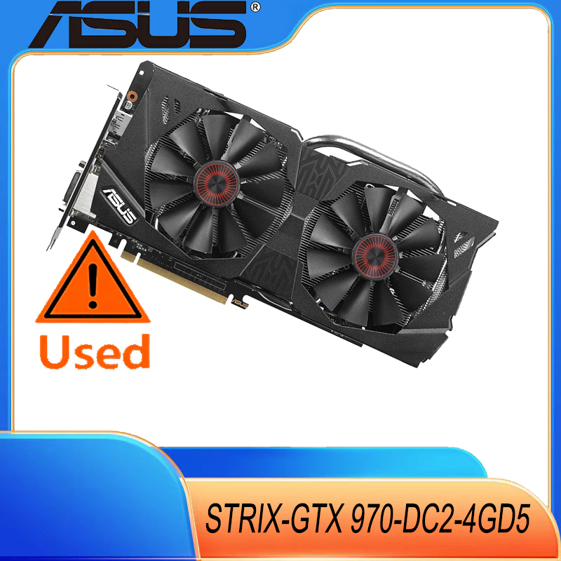ASUS STRIX-GTX 970-DC2-4GD5 GDDR5 4G 8+6PIN グラフィックビデオカード