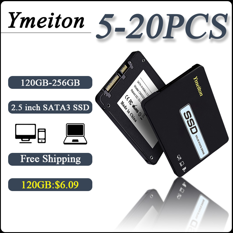 Ymeiton 5-20 個内蔵ハードドライブ 2.5 インチ SATA3 SSD ソリッドステートドライブチップ工場卸売 120 ギガバイト 128 ギガバイト 240 ギガバイト 256 ギガバイト