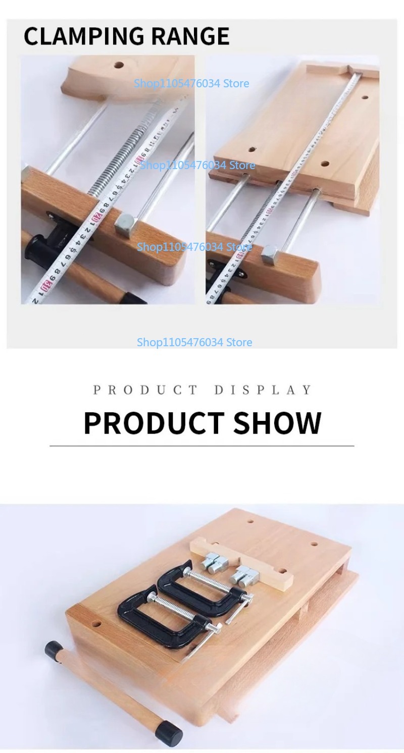 30-50CM ポータブル木製万力、ワークベンチ加工用デスクトップ木工クランプ