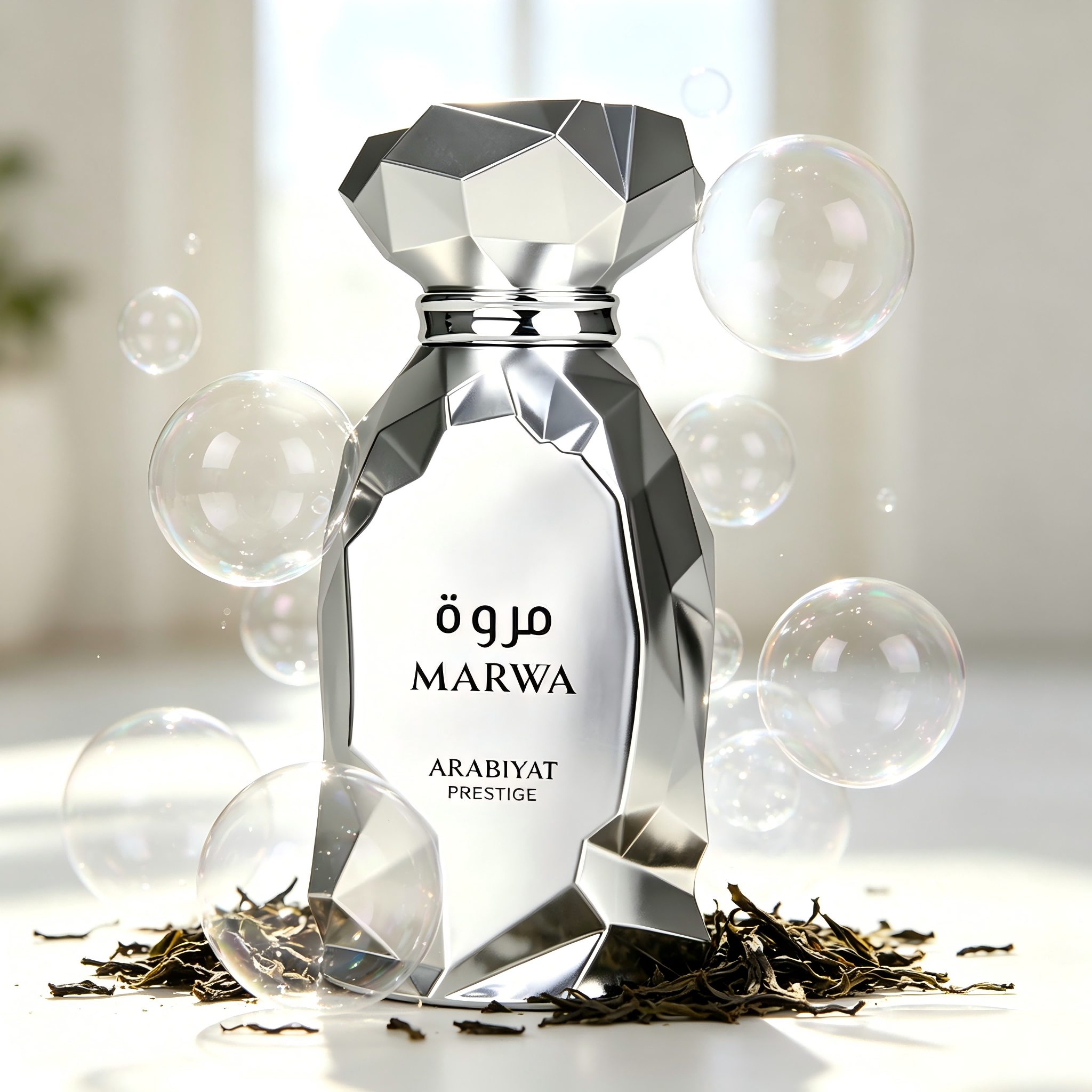 アラビヤット プレステージ マルワ オードパルファム 100ml シルバー フレッシュ ティー アロマティック メンズ フレグランス