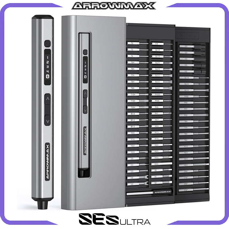 ARROWMAX 70 in 1 ミニ電動ドライバー精密コードレスドライバーセット電話カメララップトップ時計修理 SES ウルトラ