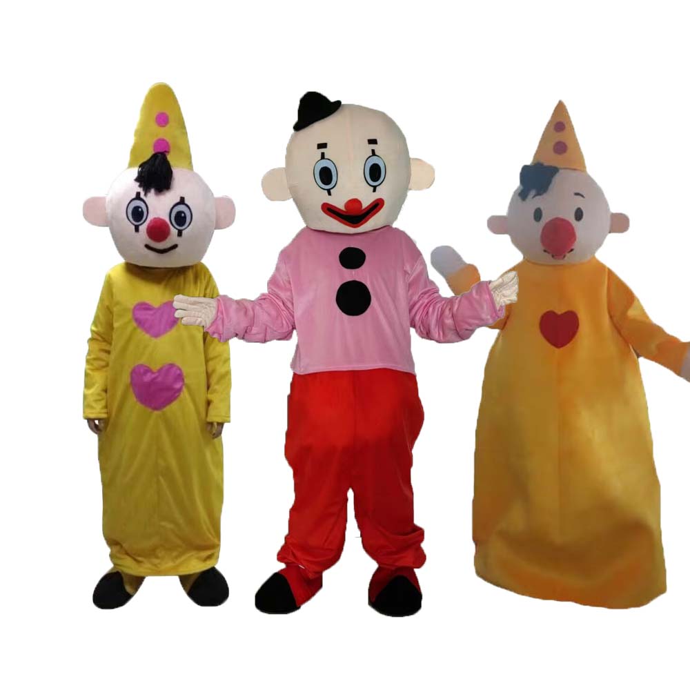 イエローハット少年 Bumba ピエロマスコット衣装大人サイズコスプレアニメハロウィンクリスマス誕生日パーティー着ぐるみ
