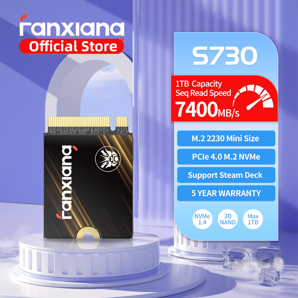 Fanxiang S730 M.2 2230 SSD 500 ギガバイト 1 テラバイト 7300 メガバイト/秒 M.2 NVMe PCIe 4.0x4 SSD ディスク内部ソリッドステートドライブ PS5 スチームデッキラップトップ