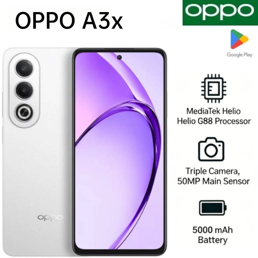 2026 新しいグローバル OPPO A3x スマートフォン 5100mAh ビッグバッテリー 45W 高速充電 6.67 インチ 120Hz スムーズなディスプレイ毎日のエンターテイメントに