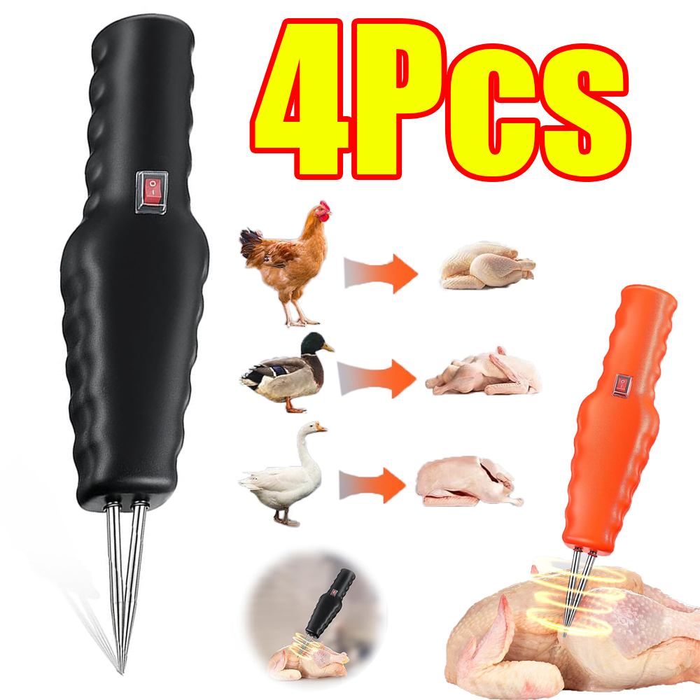 1-4 個電気クイック鶏摘み毛抽出器ハンドヘルド家禽摘採機脱羽リムーバーキッチンガジェットツール