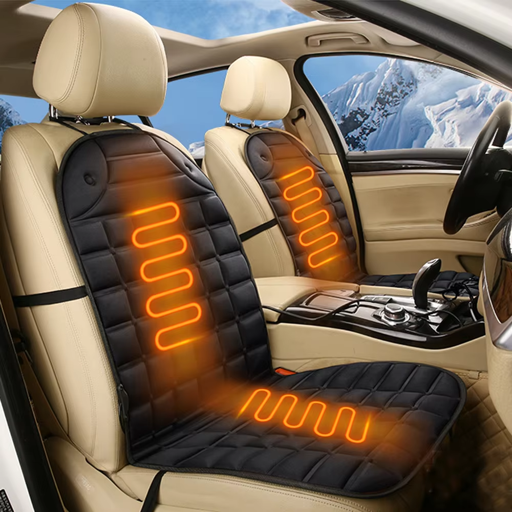 12V 車加熱クッション加熱シートパッドヒーター冬ウォーマーシート冬シートプロテクター自動車シートクッションパッド冬マット